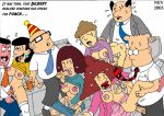 2003 alice_(dilbert) asok_(dilbert) breast_grab carol_(dilbert) cum cum_inside dilbert dilbert_(series) fellatio lactation nev_(artist) orgy pointy_haired_boss tina_the_technical_writer vaginal wally_(dilbert)