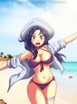 beach bikini busty huge_breasts sun_hat sunlight teemo_vs_all