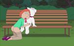 brian_griffin edit family_guy fellatio gif kneel lois_griffin on_knees oral outside park_bench sfan