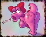 birdo genderswap nintendo nitro_(artist) open_mouth source_request super_mario_bros. tail