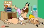 age_difference alice_(dilbert) animated asok_(dilbert) beastiality dilbert dilbert_(series) dilmom dog dogbert fellatio gif jerking_off pointy_haired_boss pussylicking ratbert_(dilbert) vaginal yaoi