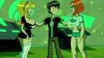  1girl ass ben_10 ben_10:_omniverse ben_tennyson big_ass blonde_hair breasts cartoon_network cleavage clothing diklonius edit glasses green_eyes gwen_tennyson huge_ass huge_breasts lucy_mann male orange_hair screenshot screenshot_edit under_boob 