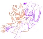 anthro anus caught cream_the_rabbit cute female female/female furry hearlesssoul heart marine_the_raccoon naval_the_raccoon pussy sonic_(series) vanilla_the_rabbit