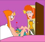 beastiality candace_flynn caught linda_flynn-fletcher oral oral_sex perry_the_platypus phineas_and_ferb pussylicking surprised walk-in