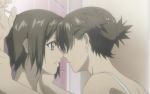 2_girls 2girls against_wall arm_grab arms back bare_shoulders bathroom brown_eyes brown_hair camisole clenched_teeth clothed_female_nude_female eye_contact face-to-face female forehead-to-forehead ibara_no_ou incest incipient_kiss kasumi_ishiki king_of_thorn king_of_thorn_(anime) looking_at_another multiple_girls no_glasses nude restrained sad serious shizuku_ishiki short_hair short_twintails siblings sister_and_sister sisters standing tears teeth twin_tails twincest twins wrist_grab you_gonna_get_raped yuri