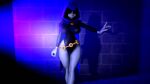 1girl 3d 3d_(artwork) beautyraven big_breasts breasts cambion dc_comics demon demon_girl eyelashes female_focus female_only forehead_jewel grey_skin hair half_demon hourglass_figure jewel large_ass legs purple_eyes purple_hair rachel_roth raven_(dc) short_hair superhero superheroine teen_titans thick thick_thighs thighs upper_body voluptuous wide_hips