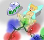 christmas disney fairy mrpenning mrpenning_(artist) peter_pan tape tinker_bell