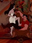  beauty_and_the_beast crossover dirtydisneybitches disney gaston the_little_mermaid ursula vanessa_(the_little_mermaid) 