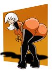 ass big_ass black_eyes bubble_butt drew_saturday looking_back omarsin the_secret_saturdays white_hair