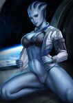 1girl alien alien_girl asari big_breasts blue_skin dandon_fuga female_focus female_only high_res high_resolution liara_t'soni mass_effect paid_reward patreon patreon_reward solo_female solo_focus tagme video_game_character video_game_franchise