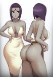 1girl ass breasts dc_comics female nipples phat_smash purple_hair raven_(dc) teen_titans