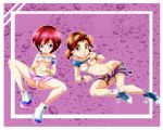  2girls blue_eyes breasts brown_hair hair irma_lair kairi kingdom_hearts multiple_girls nipples red_hair rhaz w.i.t.c.h. 