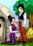 chichi dragon_ball_z fellatio incest mother_&_son son_gohan