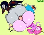 ass bubble_butt finn_the_human marceline pixaltrix princess_bubblegum