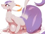 all_fours areola ass big_ass breasts female grass hanging_breasts mienshao most_body multi_breast nintendo nipples nude pokemon red_eyes solo sunibee thick_thighs video_games wide_hips