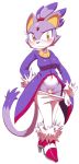  2012 amber_eyes applesarcum blaze_the_cat blush breasts cat censored clothing feline female flower gloves hair high_heels leggings navel panties plain_background ponytail purple purple_body purple_hair sega solo sonic_(series) sunibee underwear undressing white_background 