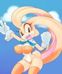 belly bikini cream_the_rabbit female lagomorph long_ears looking_at_viewer midriff navel nipples rabbit sega sif sif_(artist) skimpy sonic_(series) voluptuous