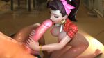 3d animated big_penis blender breasts d.va d.va_(overwatch) fellatio hands_on_penis kneeling licking licking_penis oral overwatch penis penis_lick sound tagme webm