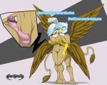 anthro breasts cute friendship_is_magic furry gilda gilda_(mlp) my_little_pony penis text wings