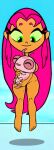 cartoon_network dc_comics edit nude screenshot_edit silkie someraindropsonroses_(artist) starfire tagme teen_titans teen_titans_go