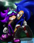  black_sclera blue_body closed_eyes crown eyewear gloves grin half-closed_eyes hedgehog leather_jacket male purple_body red_eyes scar scourge_the_hedgehog sega sharp_teeth shoes shoppaaaa sonic_(series) sonic_the_hedgehog sunglasses super_scourge teeth 