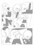 comic fridge_(artist) monochrome tagme trap witch