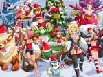  artist_request blonde_hair blue_eyes blue_hair candice_(pokemon) christmas christmas_outfit creatures_(company) cynthia_(pokemon) dawn_(pokemon) dialga game_freak gardenia gym_leader hair_over_one_eye hat hikari_(pokemon) huge_breasts humans_of_pokemon long_hair maylene_(pokemon) multi-tied_hair natane_(pokemon) nintendo piplup pokemon pokemon_(anime) pokemon_(game) pokemon_black_2_&amp;_white_2 pokemon_black_and_white pokemon_bw pokemon_bw2 pokemon_diamond_pearl_&amp;_platinum pokemon_dppt pokemon_gsc presents shirona_(pokemon) snow striped_legwear suzuna_(pokemon) twintails 