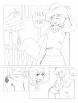 comic fridge_(artist) monochrome tagme trap witch