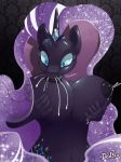 anthro big_breasts black_fur blue_eyes breasts cute don_ko dream equine female friendship_is_magic fur furry grope hair horse lactating milk my_little_pony nightmare_rarity pony purple_hair