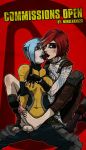  1futa 1girl borderlands borderlands_2 footjob futanari futanari_with_female kissing lilith_(borderlands) maya_(borderlands) mindex523 