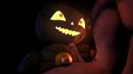  1boy 1girl five_nights_at_freddy&#039;s glowing_eyes jack_o_pumpkin_(fnaf) looking_up male/female nude paizuri paizuri penis pumpkin pumpkin_girl pumpkin_head 