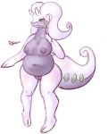 big_belly big_breasts goodra patohoro pokemon pokemon_(species) pokemon_xy pokemorph pussy thick