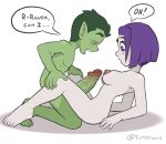  beast_boy dc_comics nipples nude raven_(dc) tagme teen_titans the_other_half 