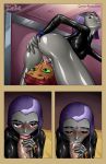 comics-toons dc dcau female karbo raven_(dc) robin starfire teen_titans