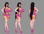 asian asian_female bimbo bimbofication black_hair brown_eyes character_sheet gigantic_breasts long_hair original_character sexy vitalis_(artist)