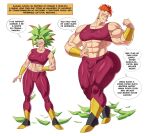  before_and_after bulge dragon_ball dragon_ball_super dragon_ball_z female_to_femboy femboy hair_loss huge_ass kefla muscular_female muscular_femboy muscular_male recoome tight_clothing transformation twinning 