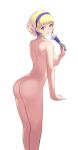  1girl ass blonde_hair breasts cait cait_aron completely_nude completely_nude_female constance_von_nuvelle female_only fire_emblem:_three_houses multicolored_hair nipples short_hair solo_female 