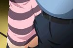 1boy 1girl ass buttjob erection_under_clothes imminent_sex non-nude poro standing tight_dress