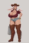 gigantic_ass gigantic_breasts hourglass_figure milf monster_girl original_character rabbit_ears rabbit_girl sexy shinyglute white_hair