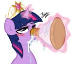 1_girl 1girl 2013 artist_name blushing cum female female_only flask friendship_is_magic horn magic my_little_pony not_milk pony telekinesis tiara twilight_sparkle twilight_sparkle_(mlp) unicorn zajice zajice_(artist)