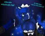 anthro big_breasts breasts cleavage cum cum_on_face cute equine female friendship_is_magic furry horn horsecock jrvanesbroek lilmissjay maid maid_uniform male my_little_pony penis princess_luna winged_unicorn wings