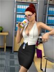 breasts clothing drink glasses sydgrl3d