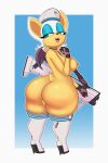 1girl anthro ass bat big_ass breast dat_ass furry nipple nude pussy rakiboi rouge_the_bat sega sideboob sonic_the_hedgehog_(series) tagme