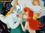 cartoonvalley.com disney helg_(artist) king_triton princess_ariel tentacle the_little_mermaid ursula watermark web_address web_address_without_path witch