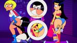 adult ass breasts dat_ass dc dc_comics dc_universe gif hands_on_ass legs_open licking_ass power_girl pussylicking pyramid_(artist) raven_(dc) starfire teen_titans teen_titans_go warner_brothers wonder_woman young_adult yuri