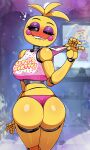 2d ai_generated bad_anatomy five_nights_at_freddy's pixai pov_kiss tagme toy_chica