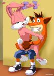 babs_bunny bbmbbf crash_bandicoot crash_bandicoot_(series) fur34* furry palcomix palcomix*vip tiny_toon_adventures