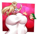 1boy 1boy1girl 1girl a_link_between_worlds ass bedroom_eyes big_ass big_breasts bimbo bottom_heavy bubble_ass bubble_butt dat_ass fat_ass fat_butt huge_ass insanely_hot large_ass large_butt link looking_at_viewer looking_back nintendo princess princess_zelda schnauzercito seducing seductive seductive_look seductive_smile sexy sexy_ass smelly_ass spanking the_legend_of_zelda thick_ass wide_hips zelda_(a_link_between_worlds)