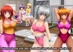  big_ass big_breasts kanna_albeecht kaori_shiruko looking_at_viewer naomi_kokoro narumi_tanaka sports_bra sports_uniform yukino_akaihi yukino_memories zel-sama 