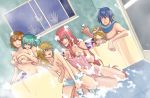  3boys 4girls :q bad_id bath bathing bathroom bathtub blood blush breasts covering covering_crotch dutch_angle eggplant everyone family femdom gakupo_kamui hatsune_miku indoors jealous kagamine_len kagamine_rin kaito kamui_gakupo large_breasts len_kagamine looking_back luka_megurine megurine_luka meiko miku_hatsune mixed_bathing multiple_boys multiple_girls naked_scarf nayu nosebleed nude on_floor rin_kagamine scarf smile squatting stalking steam tongue tongue_out towel vocaloid voyeurism wet when_you_see_it window yuri 